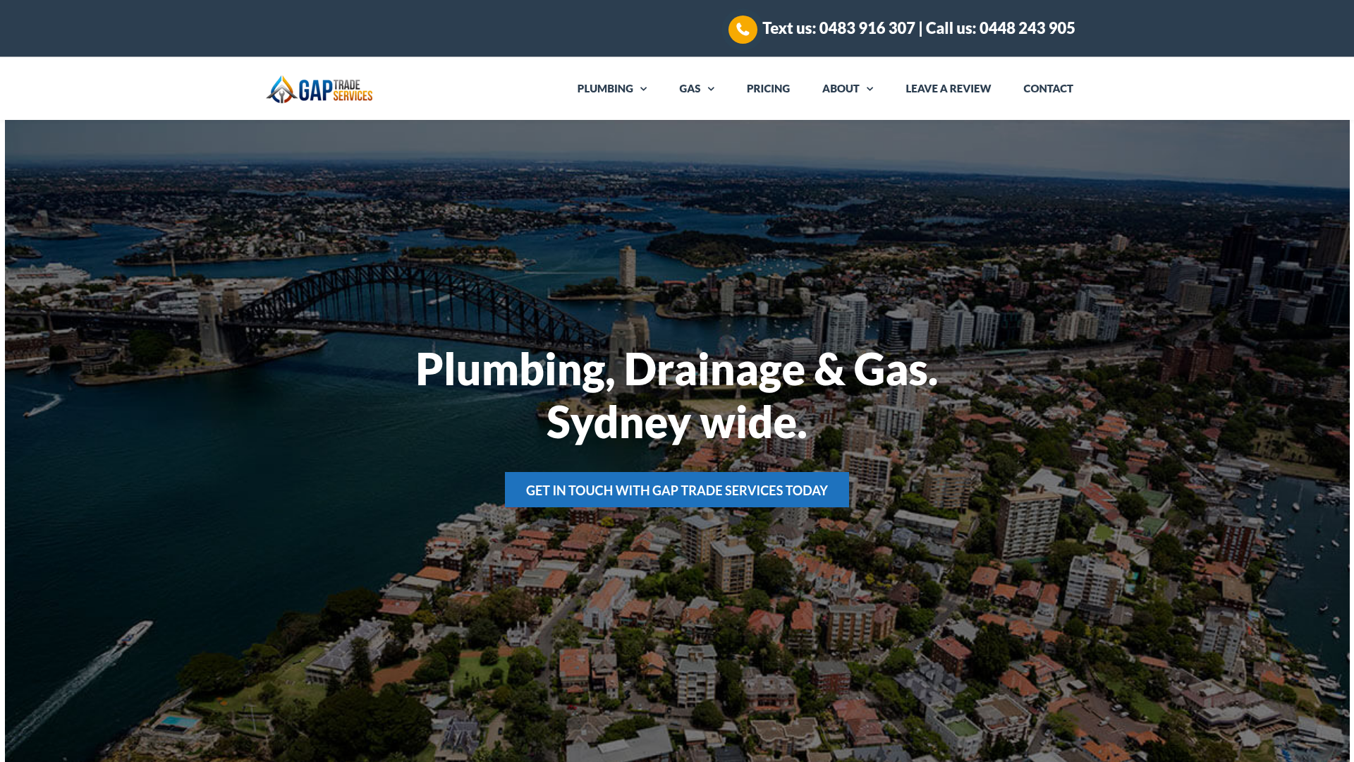 GAP Trade Services website preview